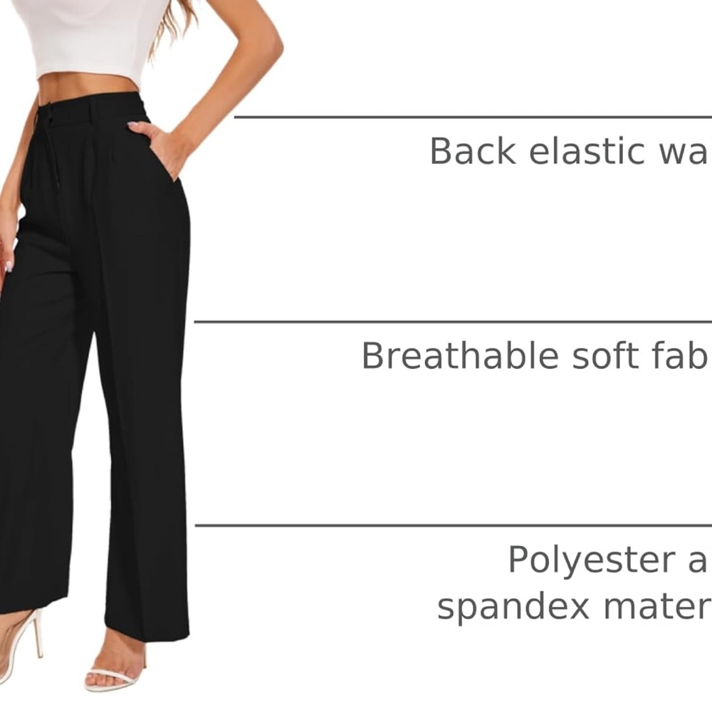 FUNYYZO Women’s Wide Leg Pants
